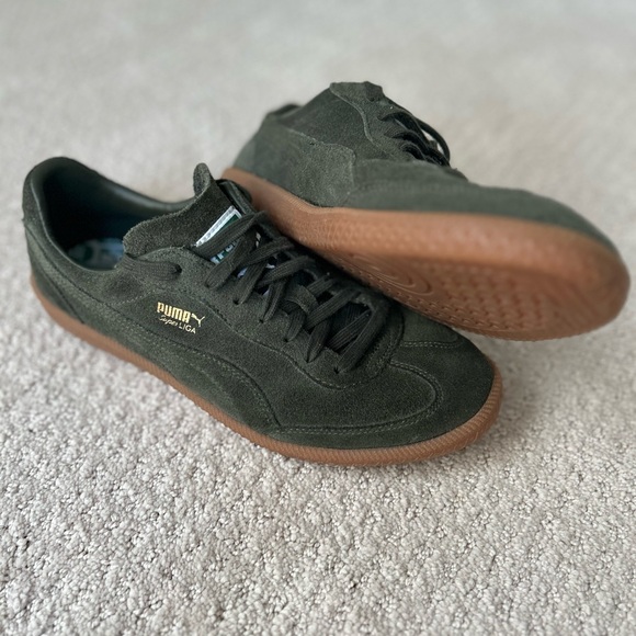 Puma Other - Iconic Puma ‘Super LIGA’ OG Retro Classic in olive green